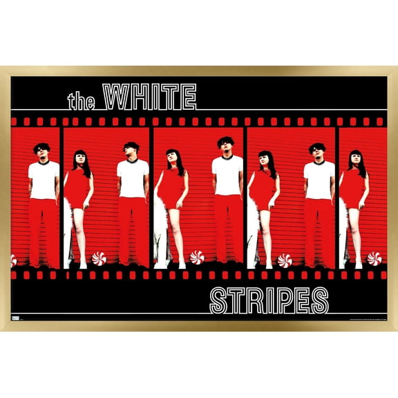 The White Stripes - Film Strip Wall Poster, 22.375" x 34" Framed