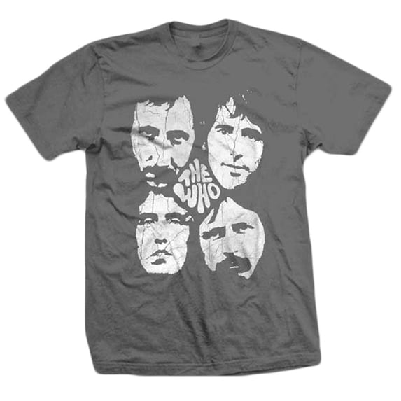 The Who Distressed Four Faces Adult T-Shirt