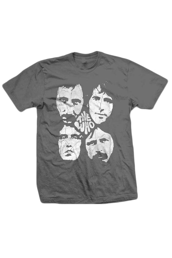 The Who Distressed Four Faces Adult T-Shirt