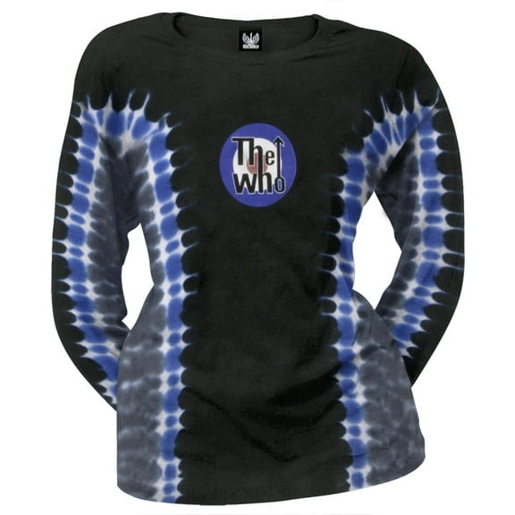 The Who - Logo TieDye Juniors Long Sleeve T-Shirt - Medium