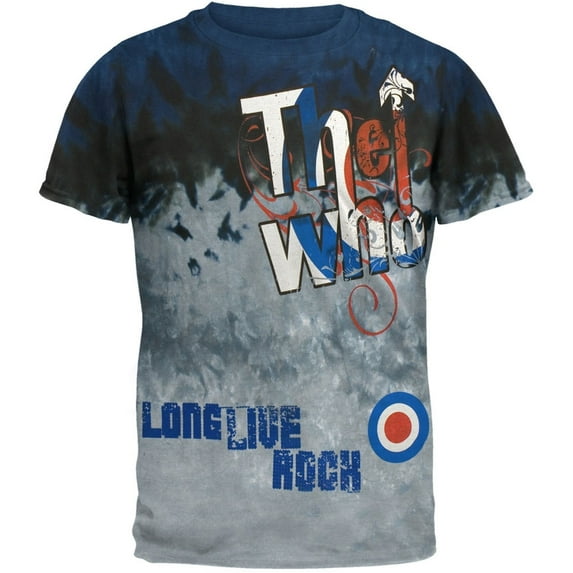 The Who Men's Be It Dead Or Alive Tie Dye Adult Short Sleeve T Shirt