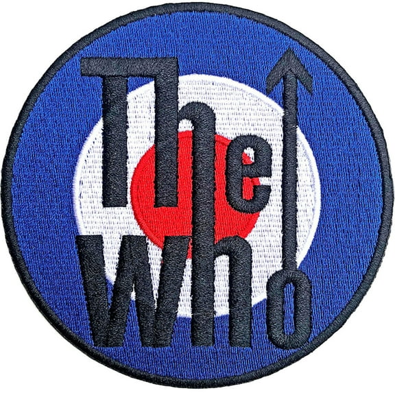 The Who Patch Target Band Logo Bordered Official Embroidered woven iron on