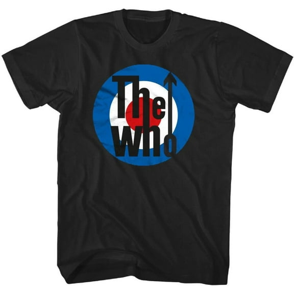 The Who Target Logo T Shirt Men Rock and Roll Music Classic Band Tee Black S-4XL