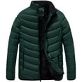 thumbnail image 1 of The Whole Shebang Men's Quilted Puffer Jacket with Faux Fur Lining – Winter Outerwear, 1 of 4