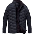 thumbnail image 1 of The Whole Shebang Men's Puffer Quilted Faux Fur Lining Outerwear Winter Jacket ,L, 1 of 5