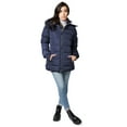 thumbnail image 1 of The Whole Shebang Women's Puffer Winter Coat with Faux-Fur Trim Hood, Zip Front; Long Sleeve, Warm, Vegan Down M, 1 of 6