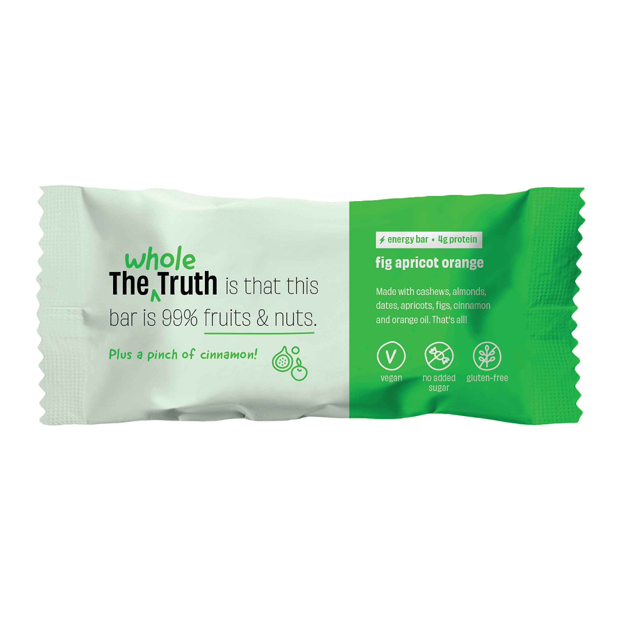 The Whole Truth Energy Bars Fig Apricot And Orange Pack Of 6 X