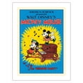 thumbnail image 1 of The Whoopee Party - Starring Mickey Mouse Minnie Mouse - Vintage Film Movie Poster c.1932 - Fine Art Matte Paper Print (Unframed) 18x24in, 1 of 4