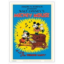 The Whoopee Party - Starring Mickey Mouse Minnie Mouse - Vintage Film Movie Poster c.1932 - Master Art Print (Unframed) 9in x 12in