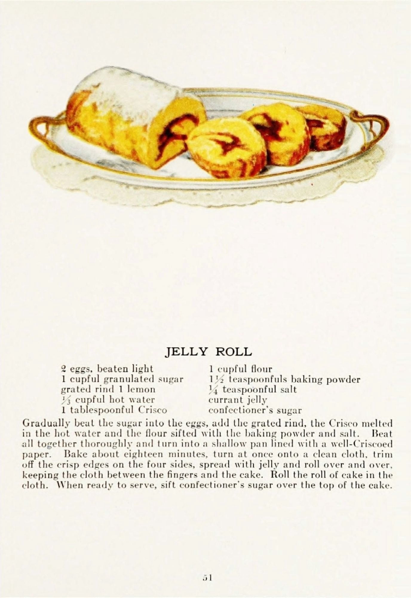 The Whys of Cooking 1919 Jelly Roll Canvas Art - (18 x 24)