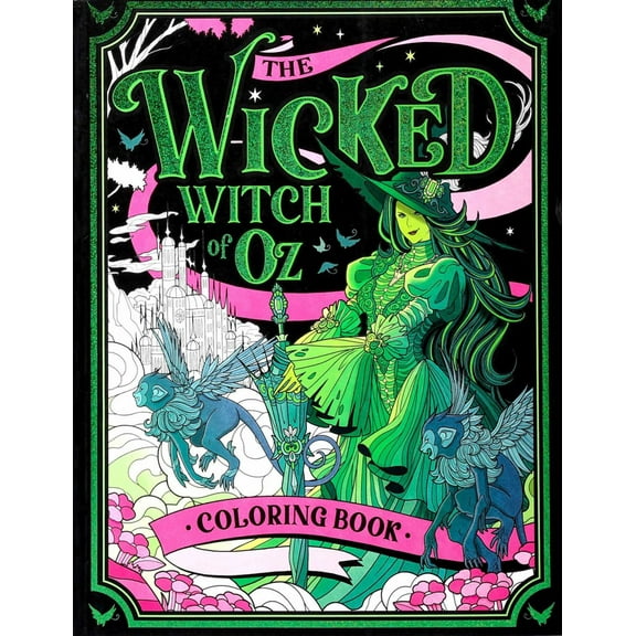 The Wicked Witch of Oz Coloring Book, 96 pages (Paperback)