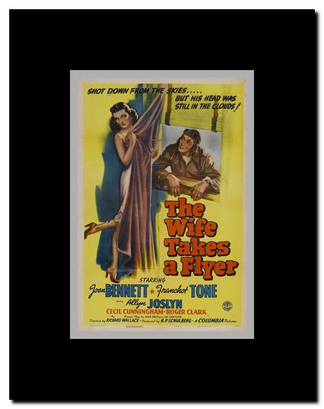 The Wife Takes a Flyer Framed Movie Poster