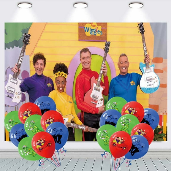 The Wiggles Backdrop Balloons Banner Party Decorations Taspestry Wall Decor Background Poster Supplies
