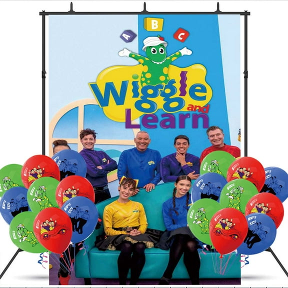 The Wiggles Birthday Balloons Party Supplies Banner Backdrop Background Taspestry Poster Wall Decor