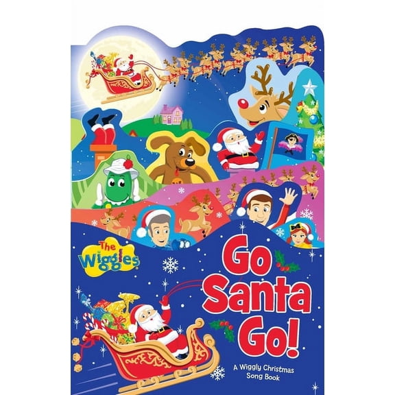 Wiggles Go Santa Go!: A Wiggly Christmas Song Book, (Board Book)