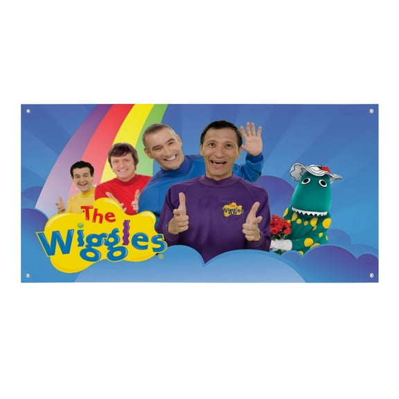 The Wiggles-Theme Backdrops Banner Birthday Party Decor Supplies Personalized Party Backdrop Decoration,5x3ft150x90cm