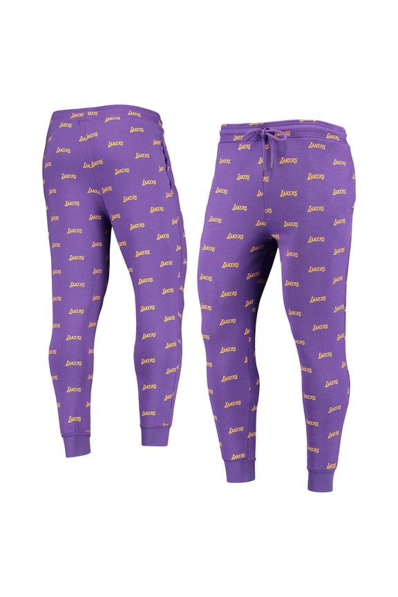 Purple Los Angeles Lakers Allover Logo Jogger Pants