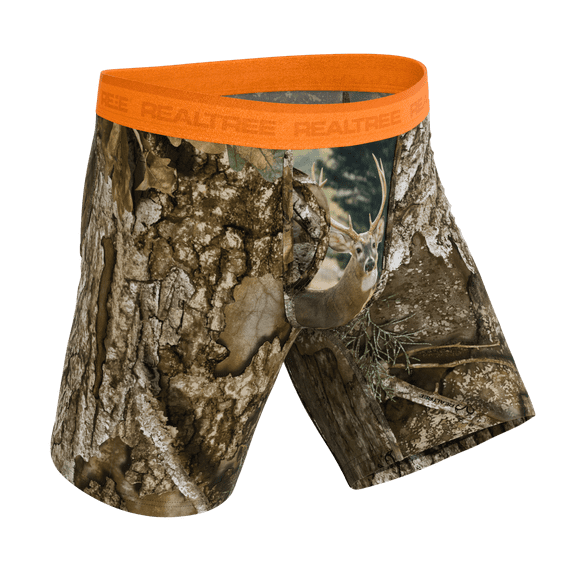 The Wild Game | Realtree x Shinesty Neon Orange Ball Hammock Boxer - Long Leg 3X