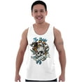 thumbnail image 1 of The Wild Life Skull Panther Tattoo Plus Size Graphic Tank Top Brisco Brands 2X, 1 of 5