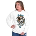 thumbnail image 1 of The Wild Life Skull Panther Tattoo Sweatshirt for Men or Women Brisco Brands L, 1 of 6