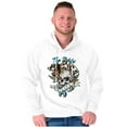 thumbnail image 1 of The Wild Life Skull Panther Tattoo Unisex Plus Fleece Graphic Hoodie Brisco Brands 4X, 1 of 5