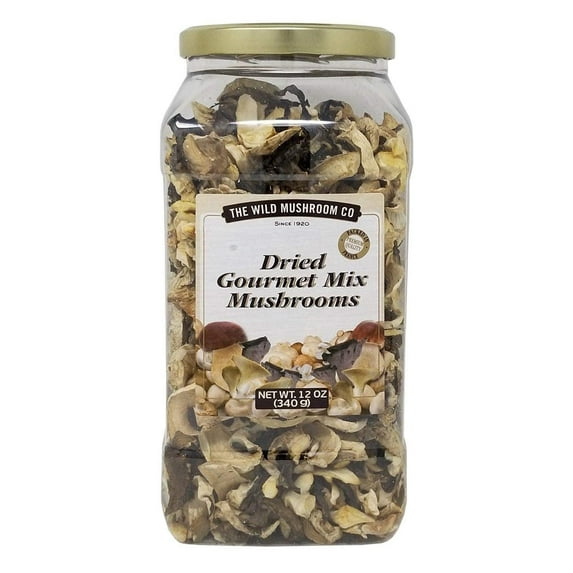 The Wild Mushroom Co. Dried Gourmet Mix European Mushrooms 12 Ounces (340g)