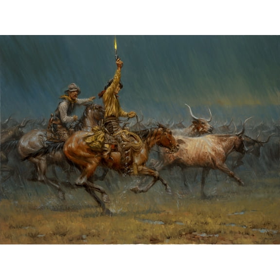 The Wild Ones by Andy Thomas - Paper Open Edition 13x17 - Iconic Western Scene for Art Lovers - 1 Unit per pack