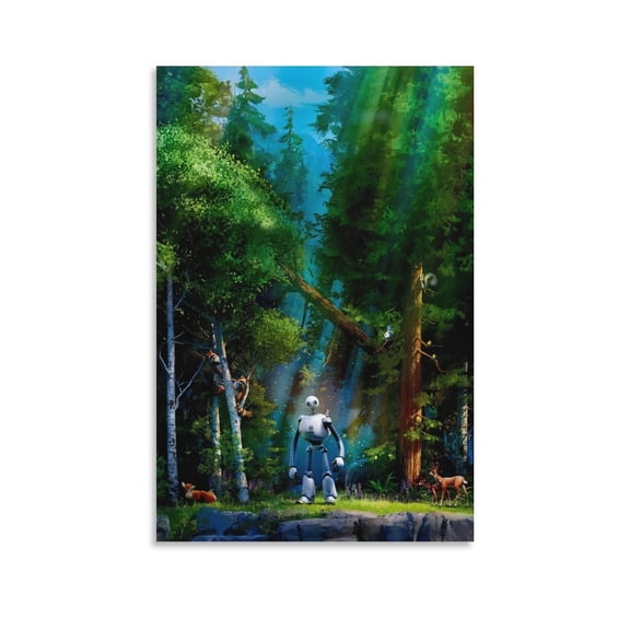 The Wild Robot Movie Poster (2) Picture Print Wall Art Poster Painting Canvas Posters Artworks Gift Room Aesthetic 24x36inch(60x90cm)