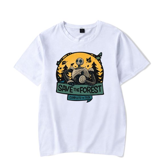 The Wild Robot T-shirt Merch Fashion Casual Summer Trend Print Logo Street Men's And Women's Top