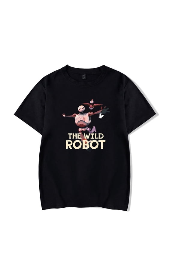 The Wild Robot T-shirt Merch Men's And Women's Casual Short Sleeves Fun Printed T-shirt Tops