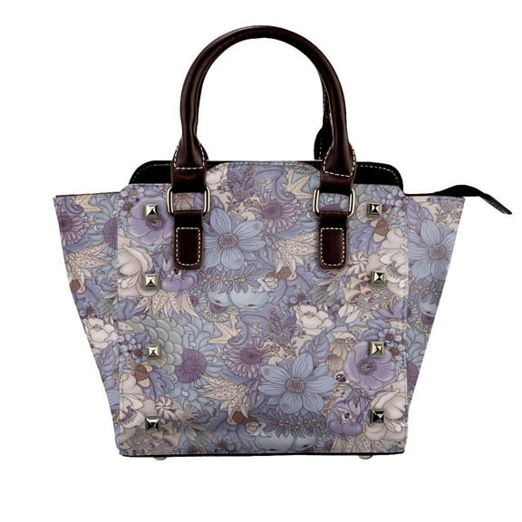 The Wild Side Avender Ice Rivet Fashion One-Shoulder Women's Handbag Tote Bag