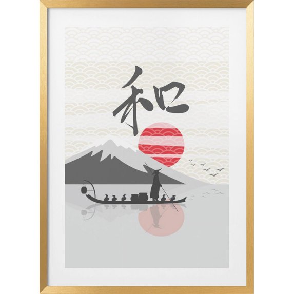 The Windblower Framed Art Modern Wall Decor