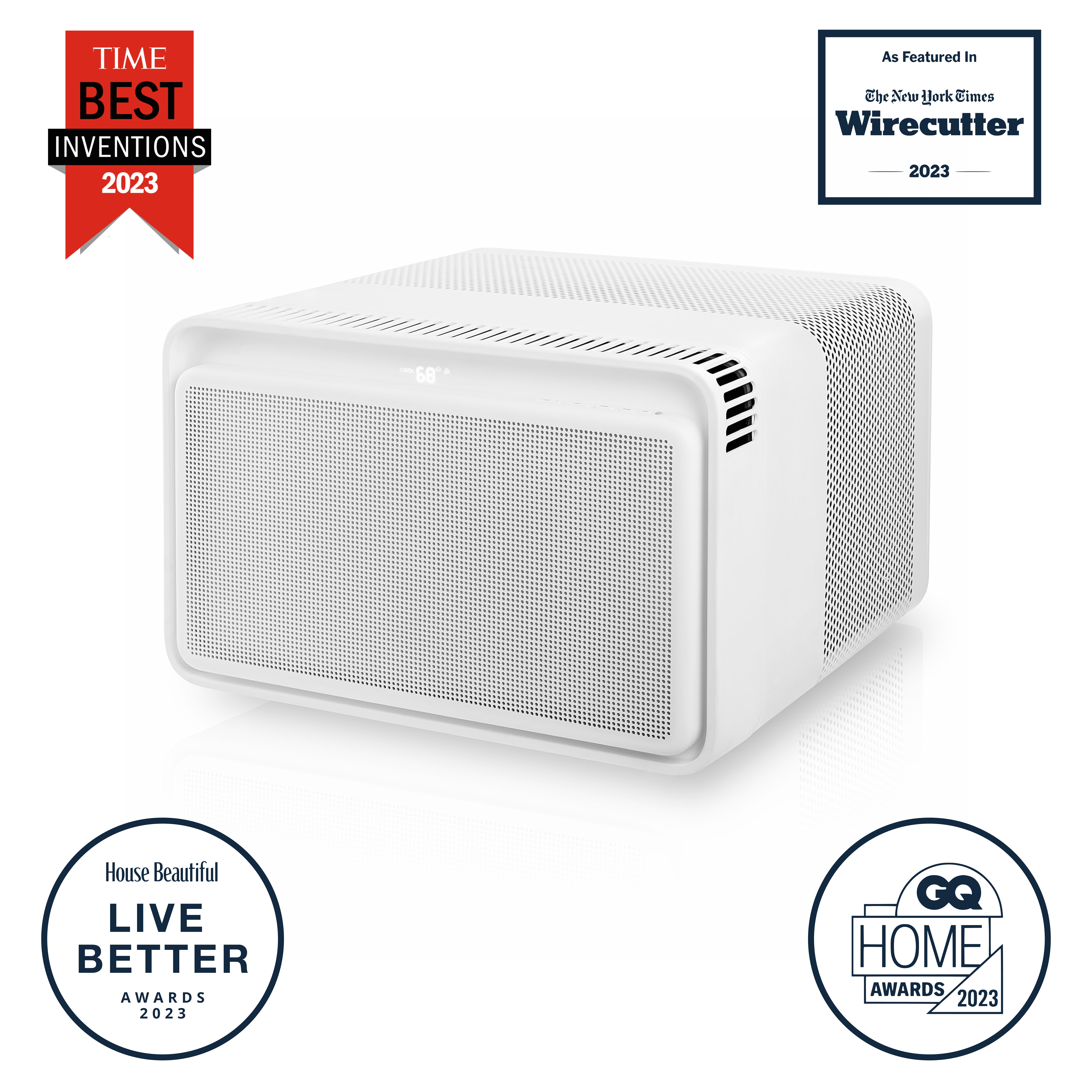 WhisperTech 10,000 BTU White Smart Window Air Conditioner
