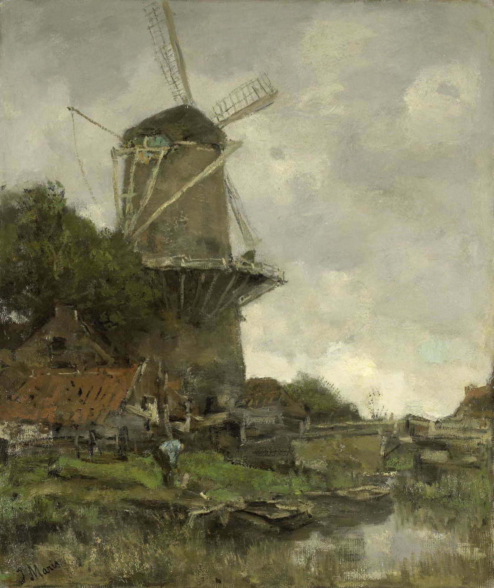 The Windmill Canvas Art -  (18 x 24)