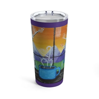 Tronco 20oz Glass Tumbler w/Straw “On This Porch We Uncork and Unwind” in  2023