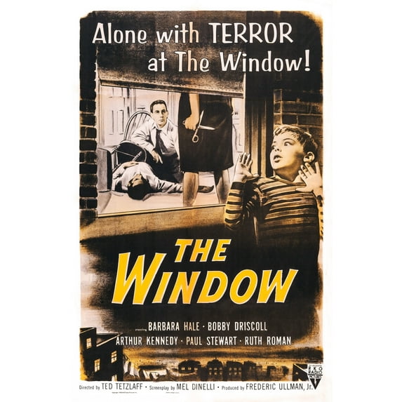 The Window Us Poster Art Back: Paul Stewart; Front: Bobby Driscoll 1949 Movie Poster Masterprint (24 x 36)