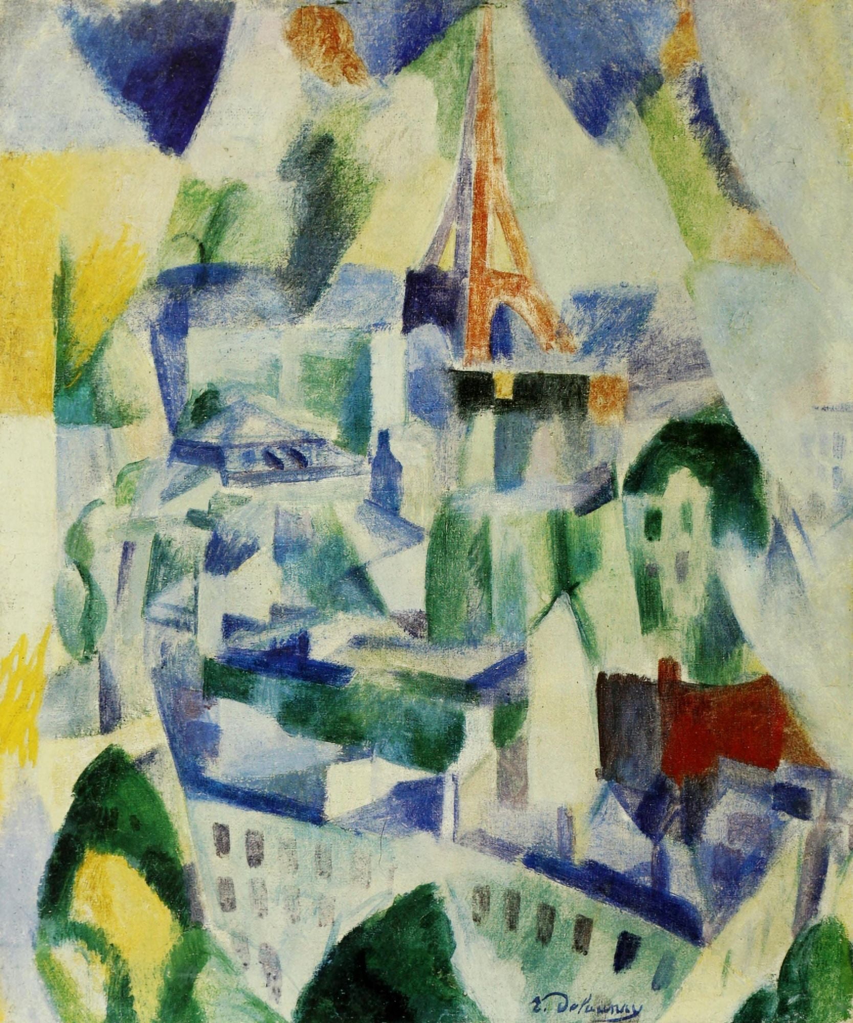 The Window on the City 1910-14 Canvas Art - Robert Delaunay (24 x 36)