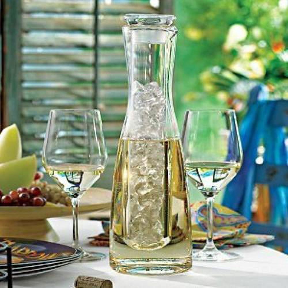 The Wine Enthusiast 76255 2pc Wine Chilling Carafe Accs