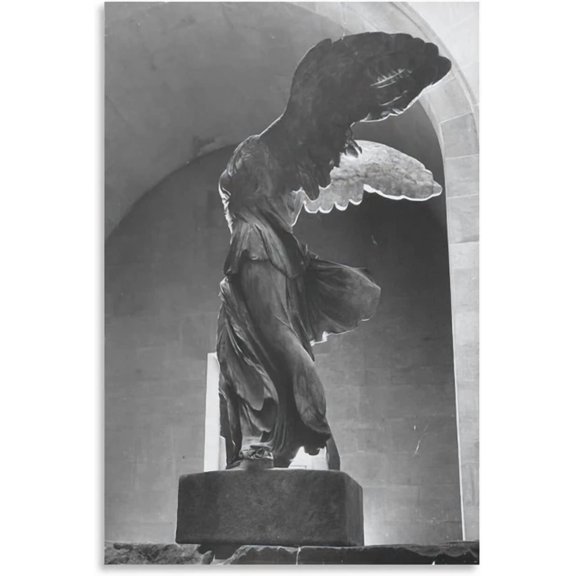 The Winged Victory Of Samothrace Statue In The Louvre Museum Paintings For Wall Art