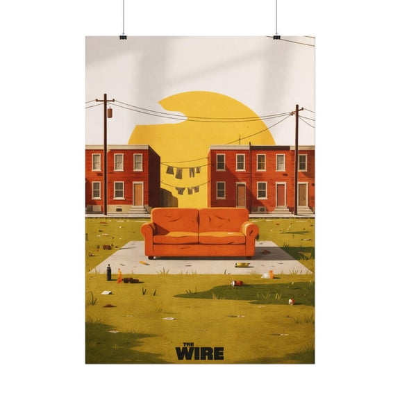The Wire Baltimore Street Scene Poster Minimalist TV Series Art Decor