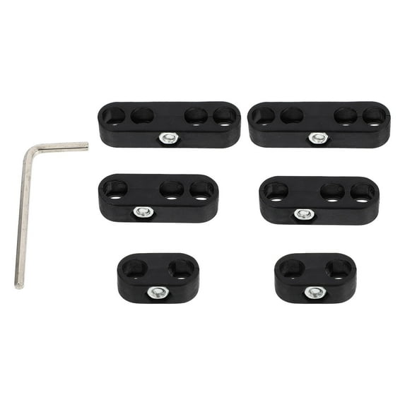 NIAIZEK Car Ignition Wire Separators ABS Black for Engine Wire Organization 1Set