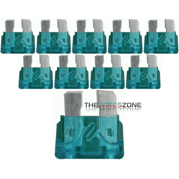 The Wires Zone ATC15 10 Pack Fuse ATC 15 Amp Automotive