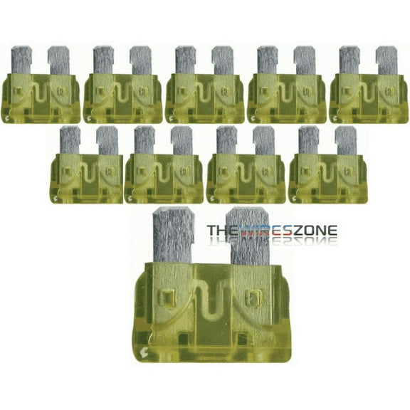 The Wires Zone ATC20 10 Pack Fuse ATC 20 Amp 20A Automotive