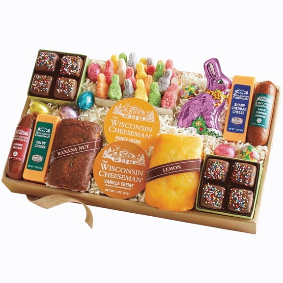 The Wisconsin Cheeseman Easter Snacking Gift Box - 1 lb. 12 oz. net wt.