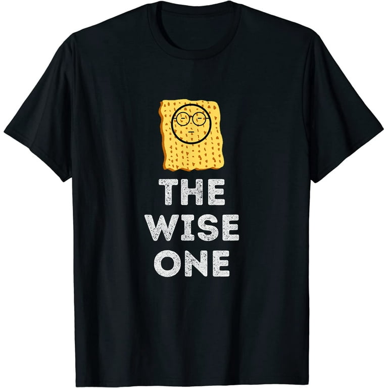 The Wise One Matzo T-Shirt Gift Funny Jewish Passover Tee The Wise One Matzo T-Shirt Gift Funny Jewish Passover Tee