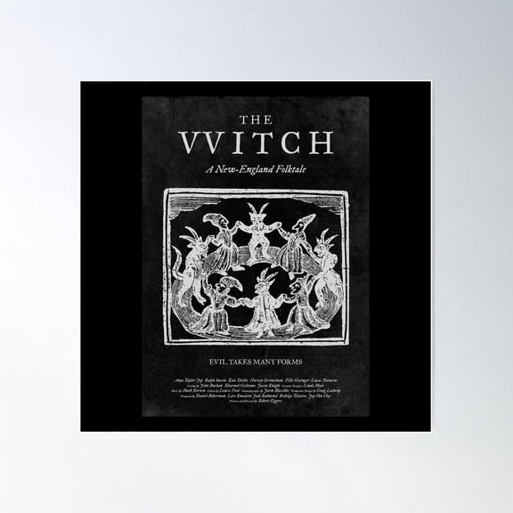 The Witch Film Movie Poster Black Phillip Thomasin Vvitch Poster Wall Art, Modern Wall Decor For Living Room Bedroom, 30x30 UNFRAMED