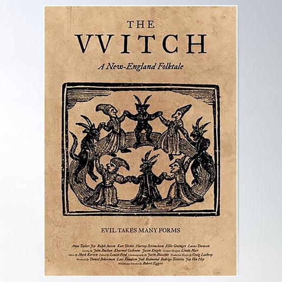 The Witch Film Movie Poster Poster Wall Art, Modern Wall Decor For Living Room Bedroom, 24x36 UNFRAMED