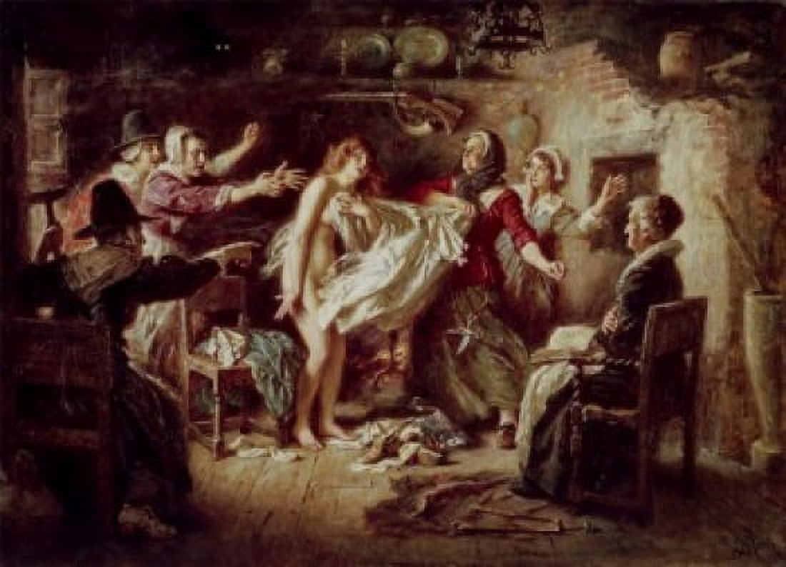 The Witch Hunt by Jean Leon Gerome Ferris (1863-1930) Canvas Art - Jean Leon Gerome Ferris (18 x 24)