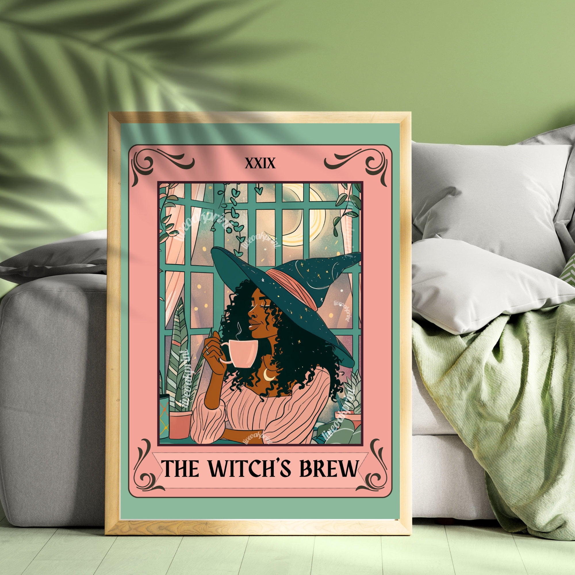 The Witch'S Brew Coffee Bar Art Witchy Kitchen Print Witchy Coffee ...