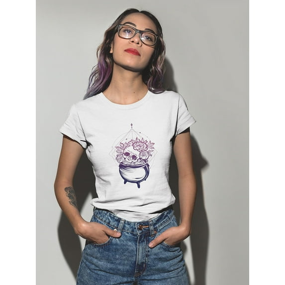 The Witch's Cauldron Art T-Shirt Women -Image by Shutterstock, Female Small